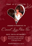 Edith Reyboubet piano-voix Spécial St Valentin Vendredi 14/02/2025 dès 19H restaurant Mont Vernon ST MARCEL (27)